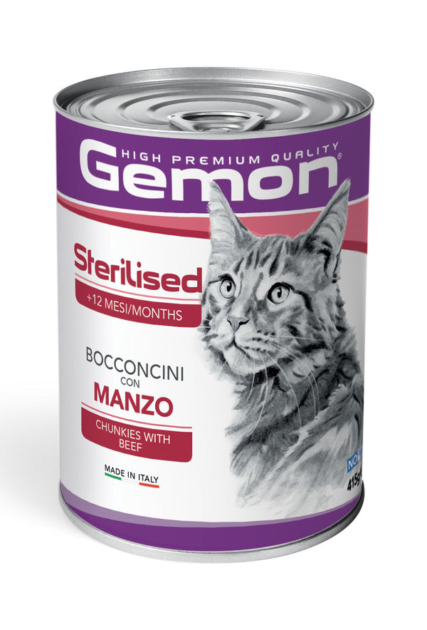 Gemon Sterilised Bites with Beef 415g