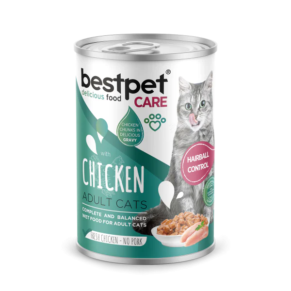 bestpet with Chicken Hairball Control Adult Cats 400g
