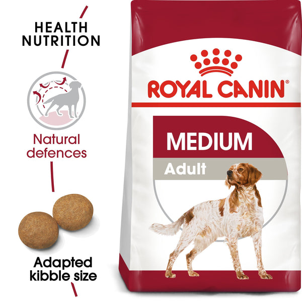 Royal Canin Medium Adult (15KG) - Dry food for medium dogs from 11 to 25 KG. From 12 months to 7 years