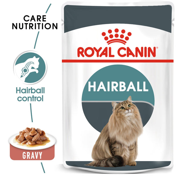 Royal Canin Hairball care (85gm\ Pouch) - Wet food for adult cats - Helps reduce hairball formation